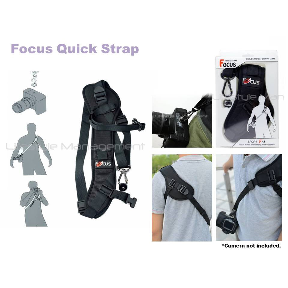 DSLR Camera S-Curve Ergonomics Quick Release Shoulder Sling Strap