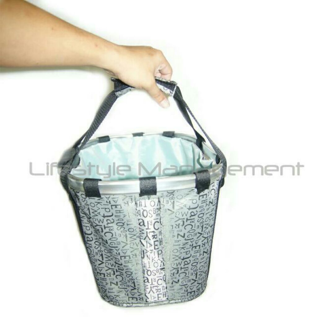 Portable Removable Bicycle Storage Basket Bag