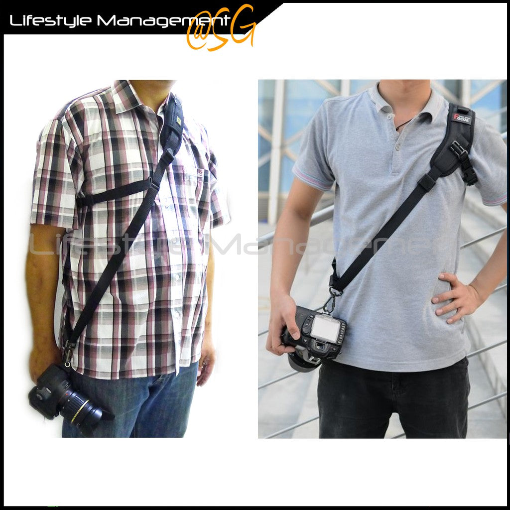 DSLR Camera S-Curve Ergonomics Quick Release Shoulder Sling Strap