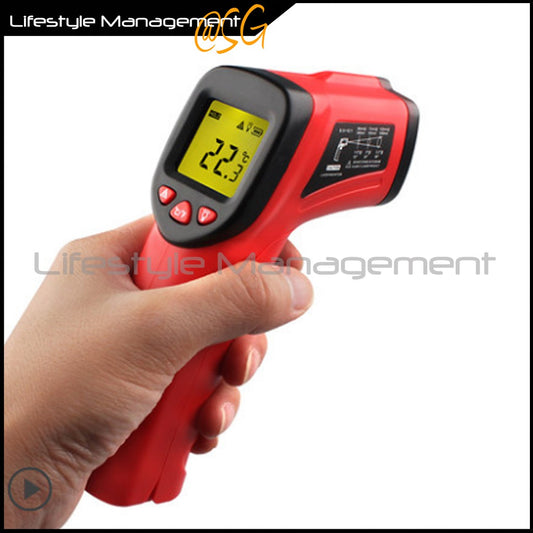 Handheld Infrared Thermometer Temperature Measuring Backlight Laser Pointer