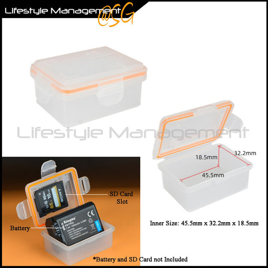 Storage Box Case SD Card Battery Organiser (2pcs)