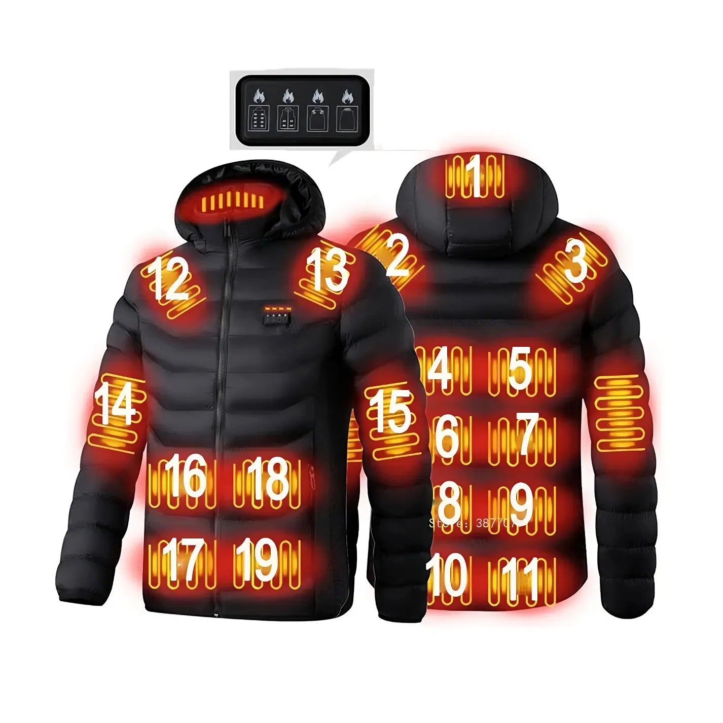 Heated Jacket Coat Body Warmer