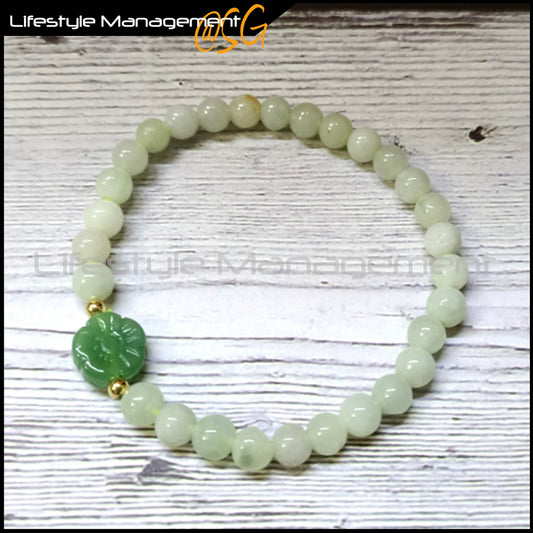 Natural Burmese Jadeite Type A Bracelet 14K Gold with certificate