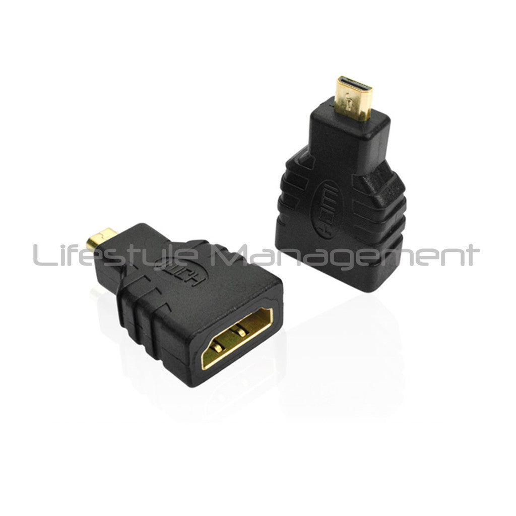 Micro HDMI to Standard HDMI Cable Converter