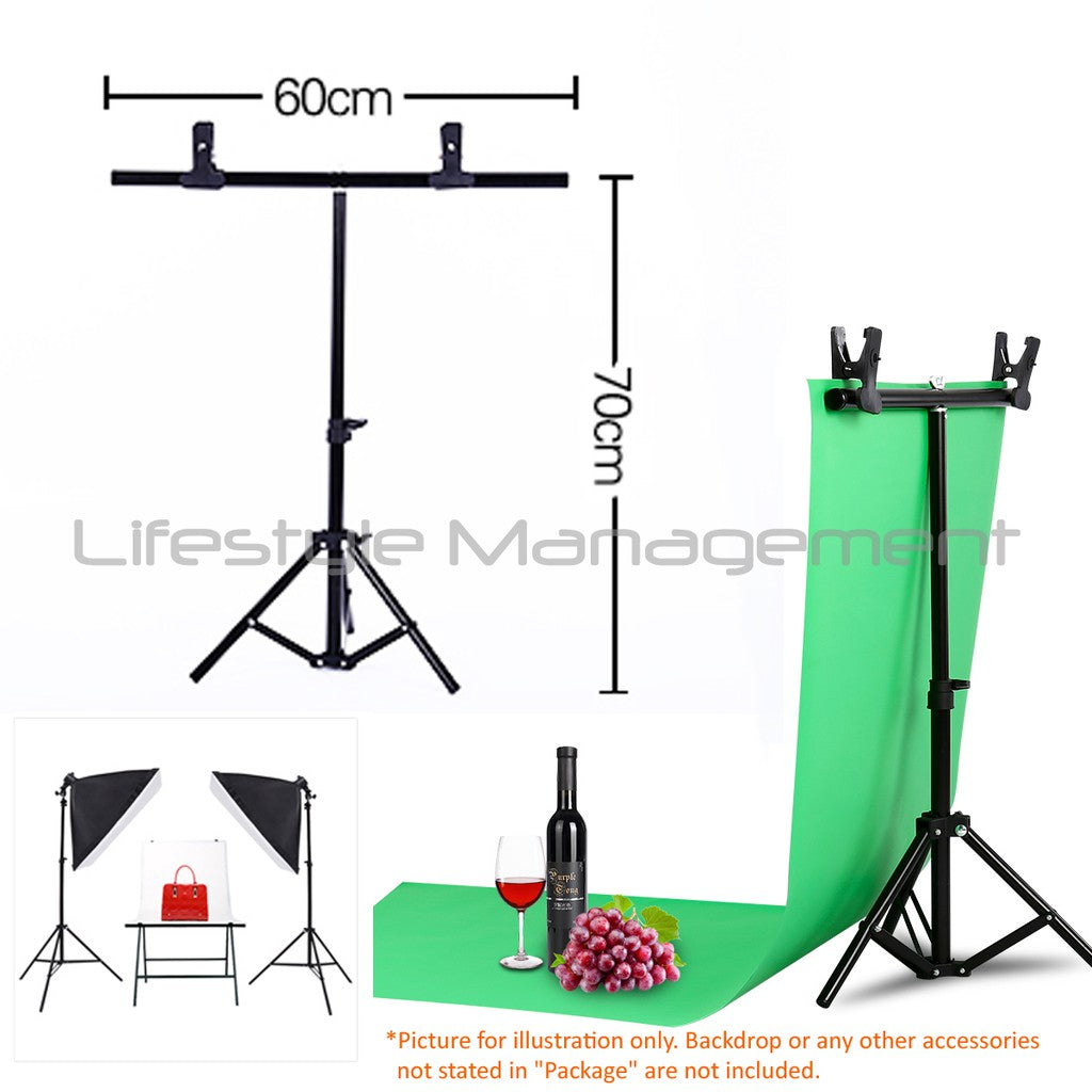 Camera Photography Background Studio Stand/Frame Kit for PVC Backdrop