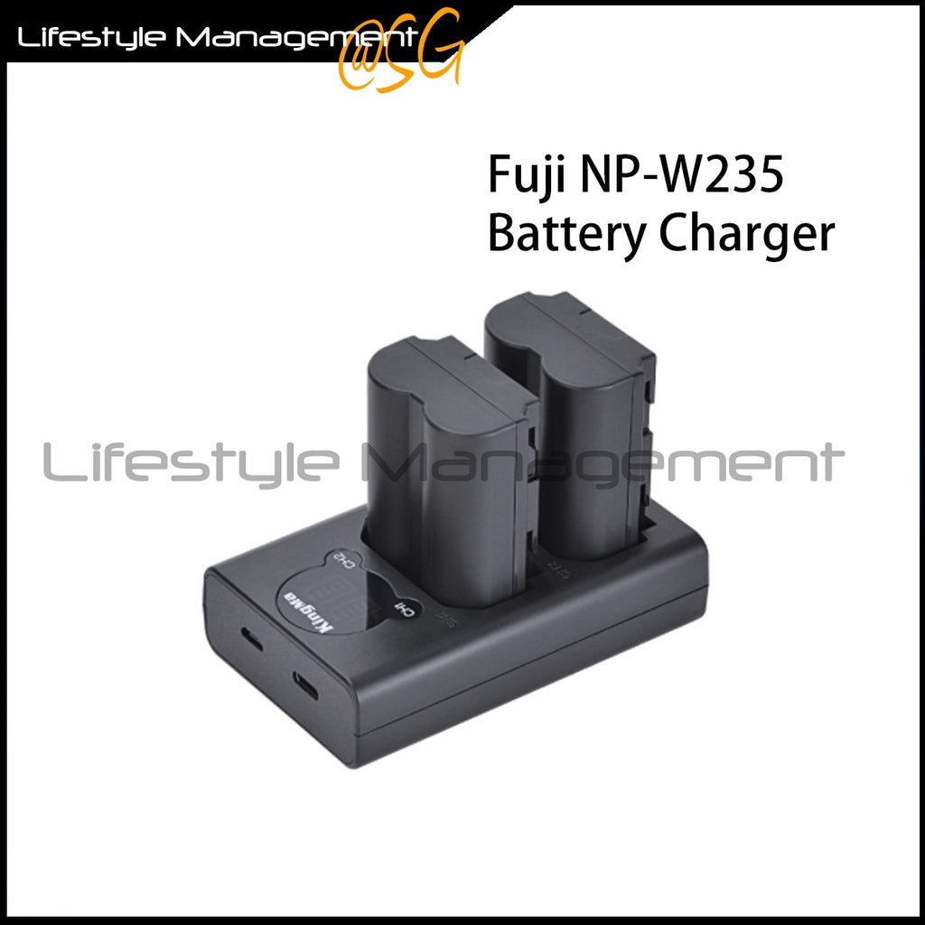 Fuji NP-W235 Battery Charger Dual USB Charging Fuji XT4