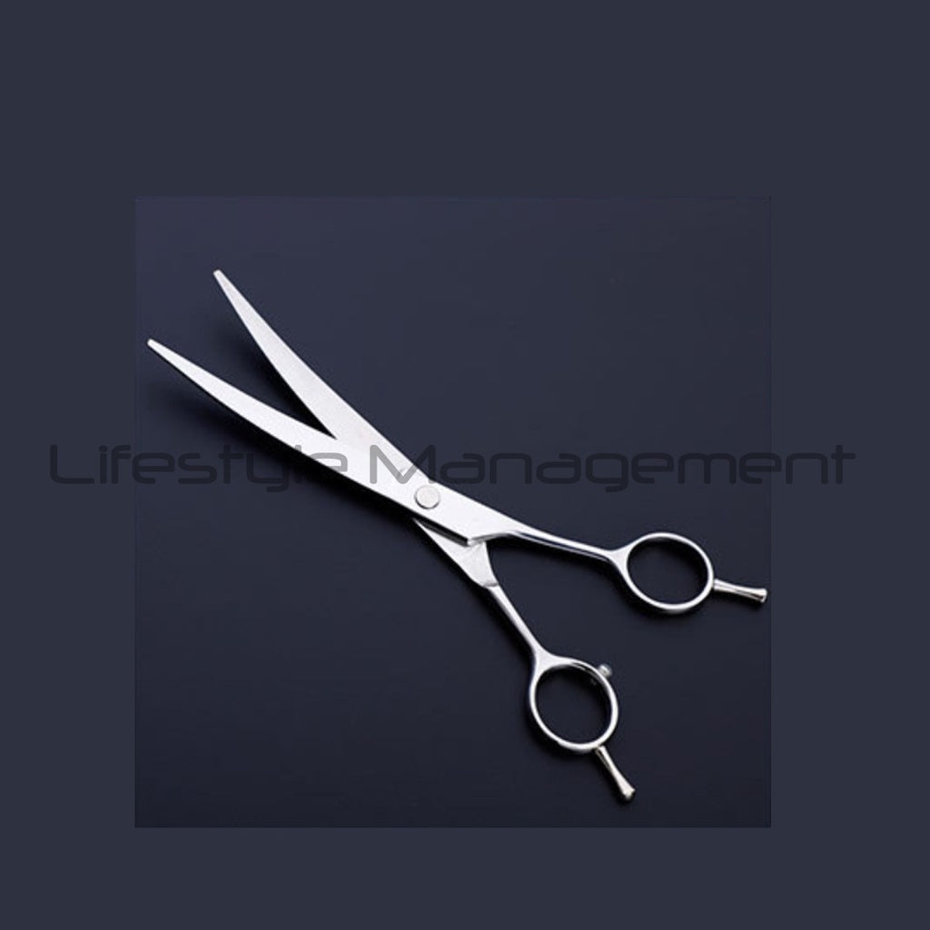 Curved Scissors Stainless Steel Pet Hair Cutting Thinning Trimming Curve Scissor Shears Hairdressing