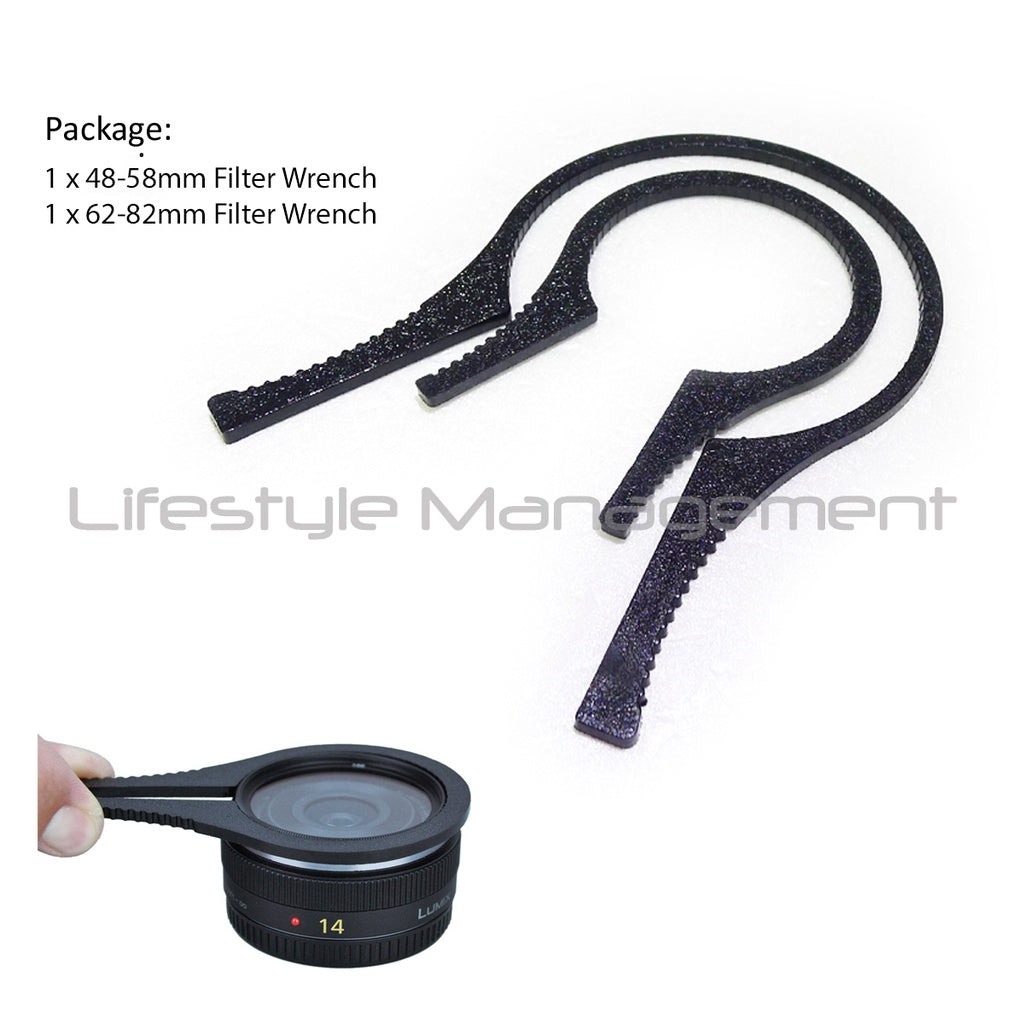 Filter Wrench/Spanner Tighten/Removal DSLR Camera Filters