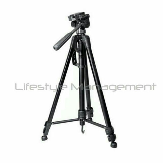 DSLR Camera Professional Aluminium Ruddegized Tripod 3-Axis