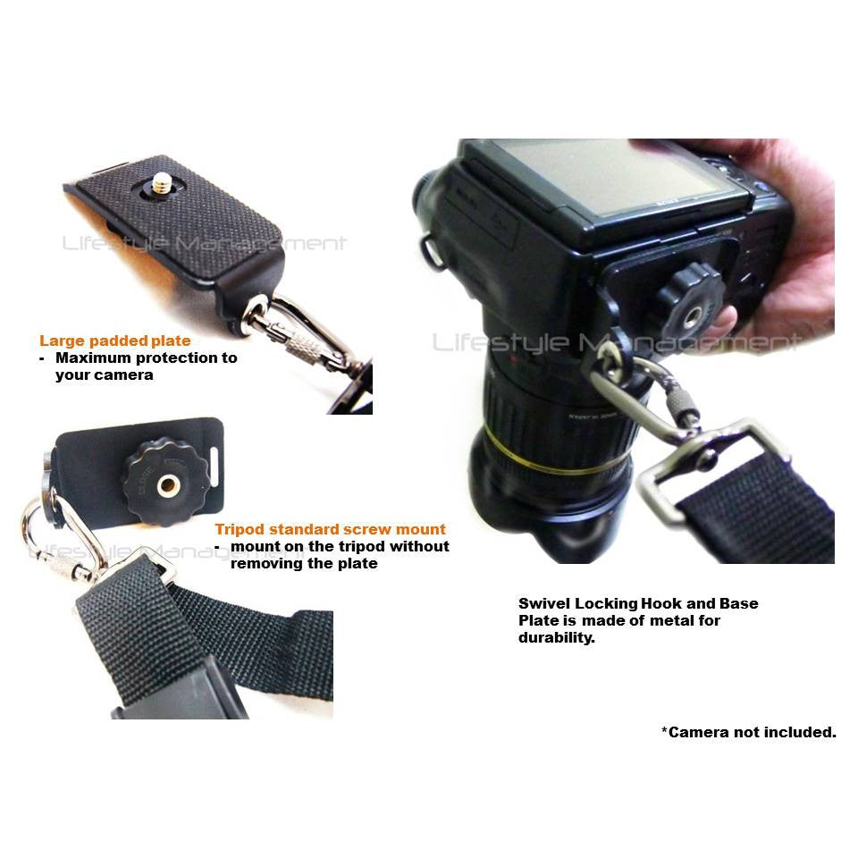 DSLR Camera Quick Release Double Shoulder Dual Sling Strap