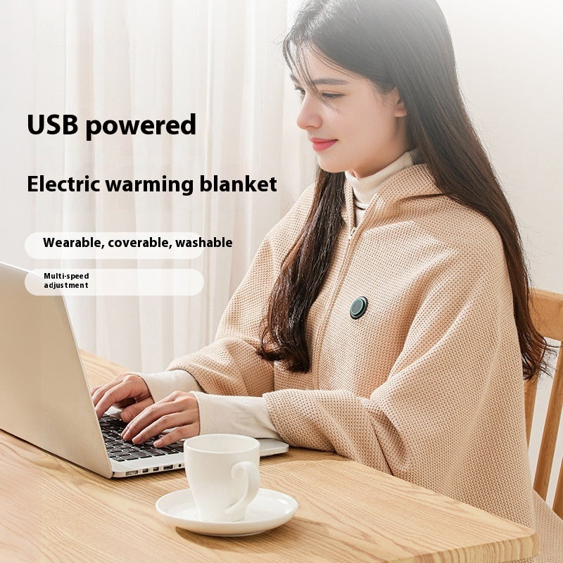 Wearable Electric Heating Blanket Shawl