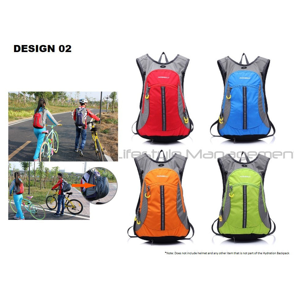 Hydration Shoulder Backpack Bag 2L (2 Litres) Water Reservoir TPU Bladder