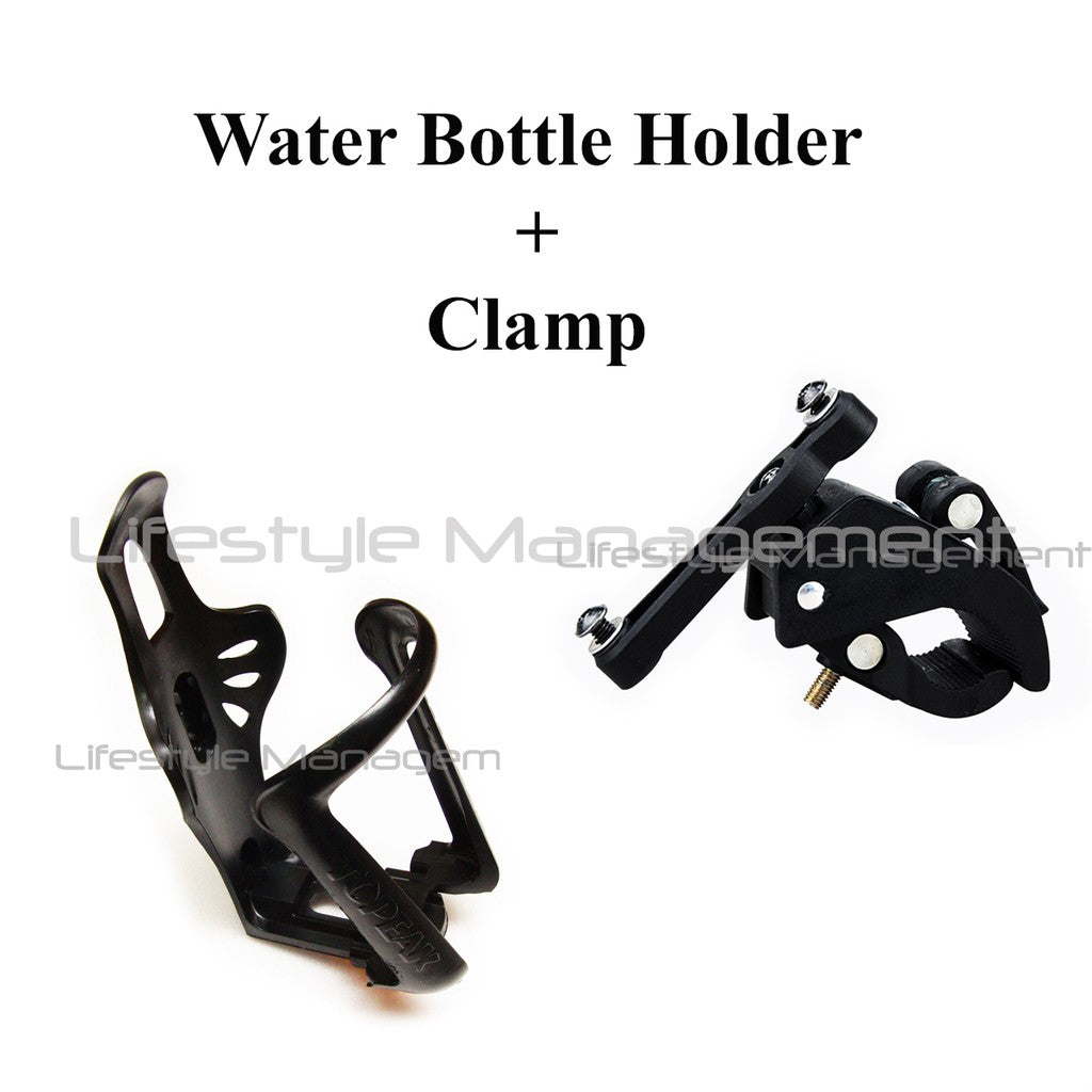 Water Bottle Adjustable Cage Motorcycle/Bicycle/Bike/Stroller/Pram Rack Clamp