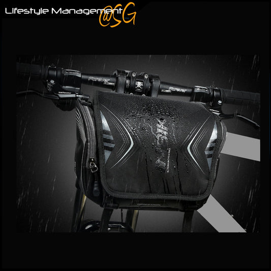 Bicycle Handlebar Padded Sling Camera Bag Quick Release Water Resistance with Rain Cover