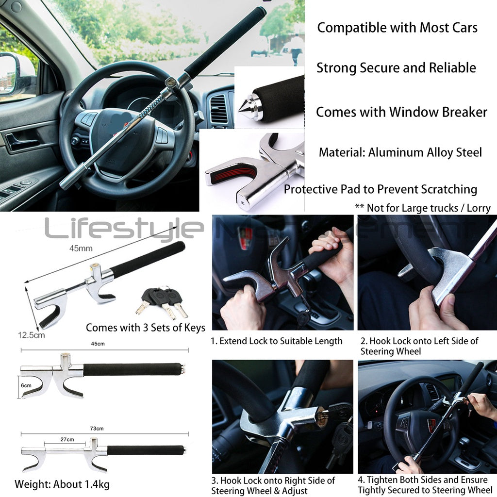 Car Steering Wheel Lock Locks