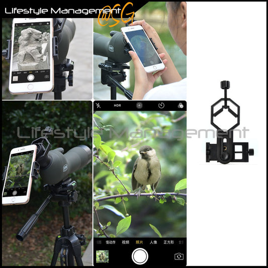 Telescope Binocular Handphone Mobile Phone Clip Bracket