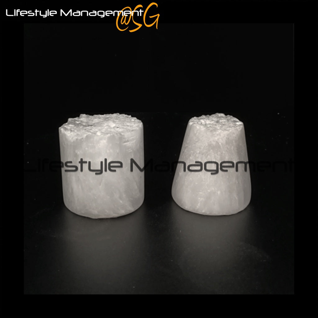 Natural Selenite Diffuser Degaussing Crystal HandCarved Essential Oil Aromatherapy Cleansing 消磁水晶