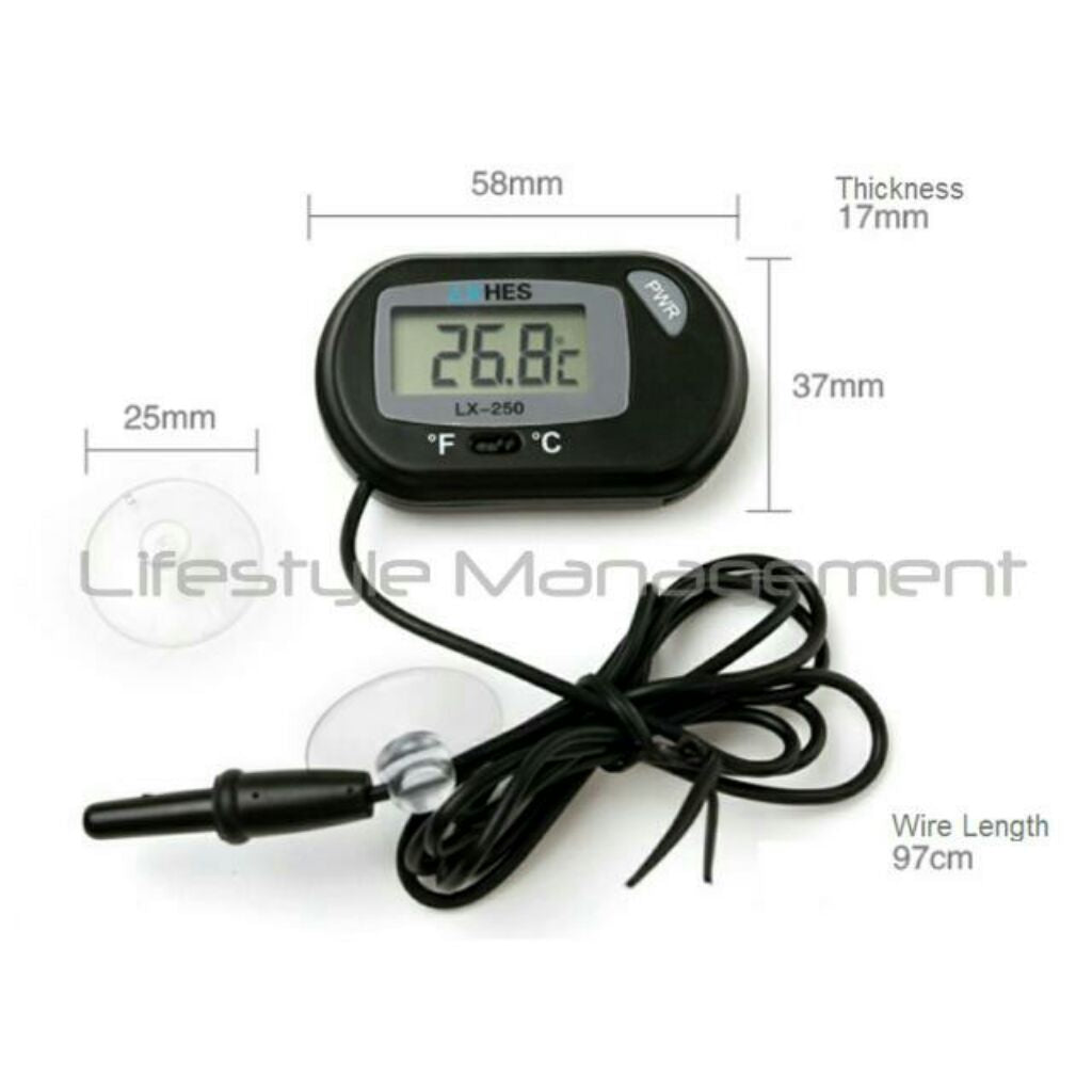 Aquatic Electronic Digital Fish Tank/Aquarium Water Temperature Thermometer