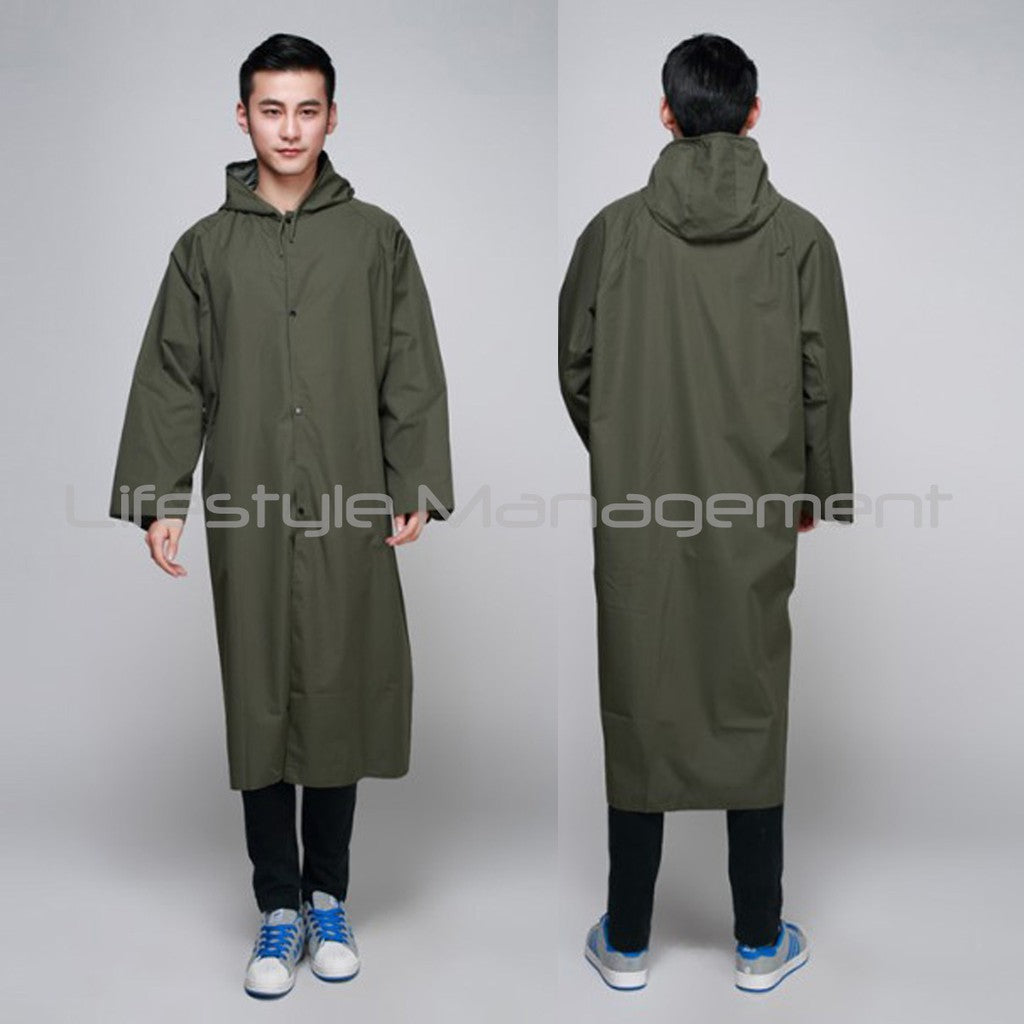 Travel Poncho Fishing Outdoor Long Section One Piece Rain Jacket Coat Suit Raincoat