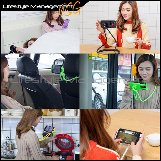 Handsfree Neck Hanging Mobile Phone Clip Holder