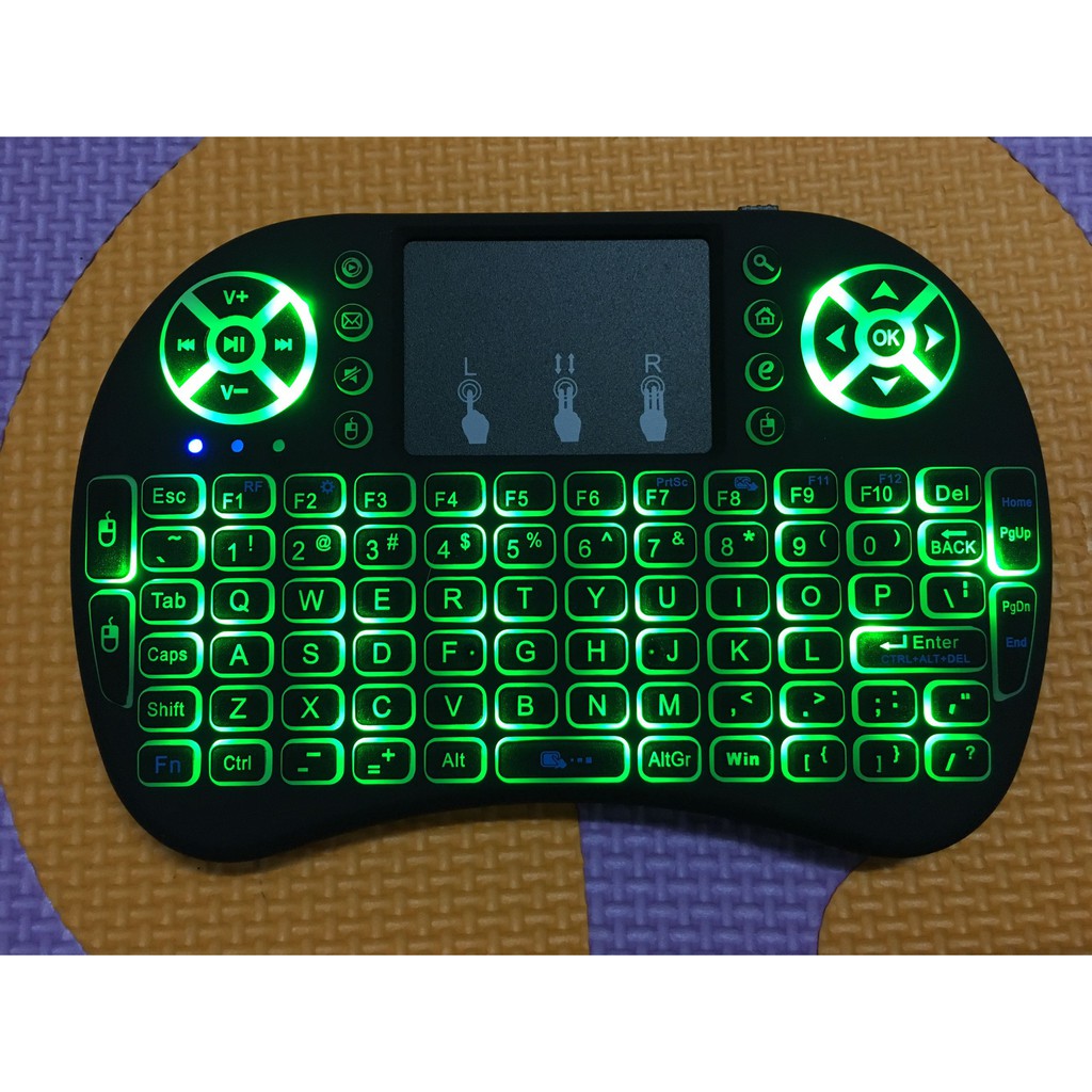 Wireless/Air Mini Touchpad Keyboard/Mouse Keypad Panel with Backlight