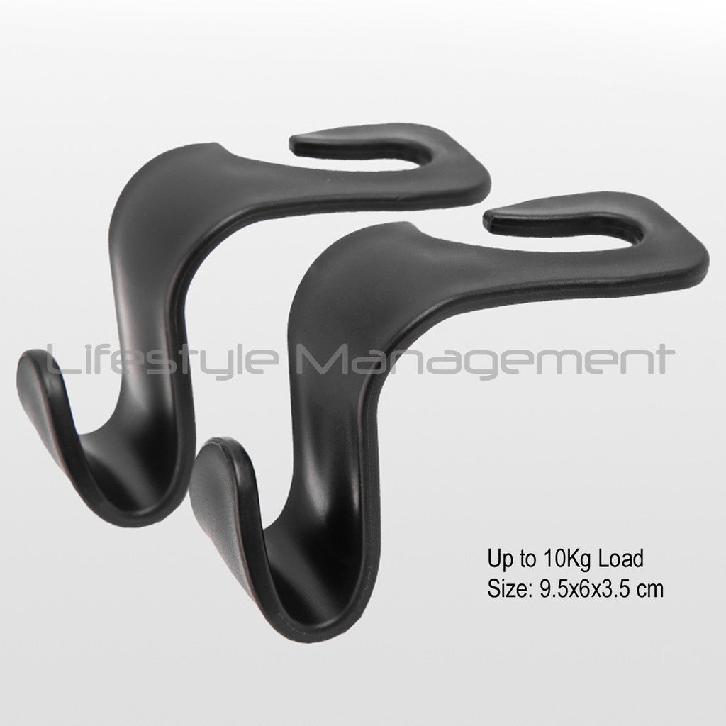 Car Interior Back Seat Hanging Storage/Bag Hook (2pcs)