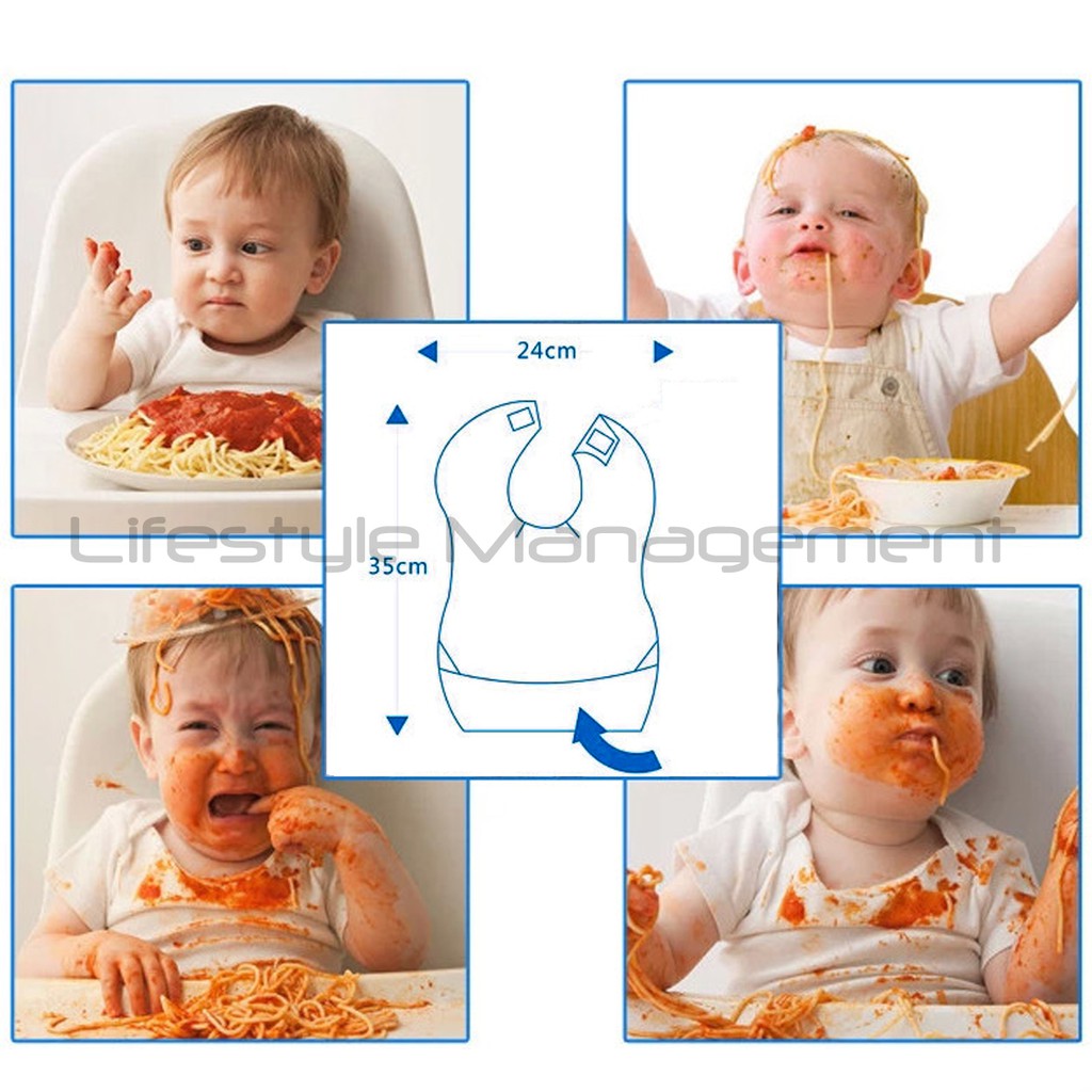 Baby Disposable Feeding Bibs (5pcs/pack)