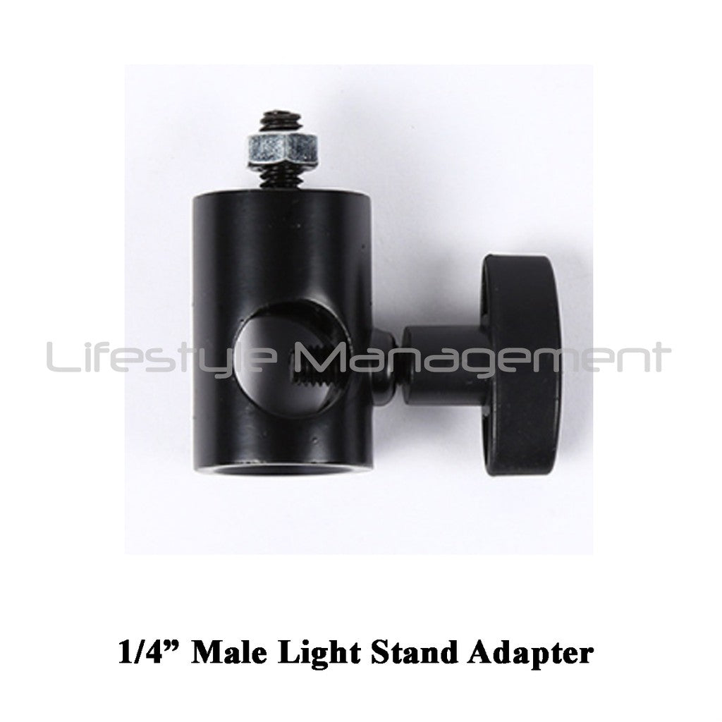 Light Stand Tripod Converter Adapter Screw Camera Flash Strobe 3/8 1/4 inch