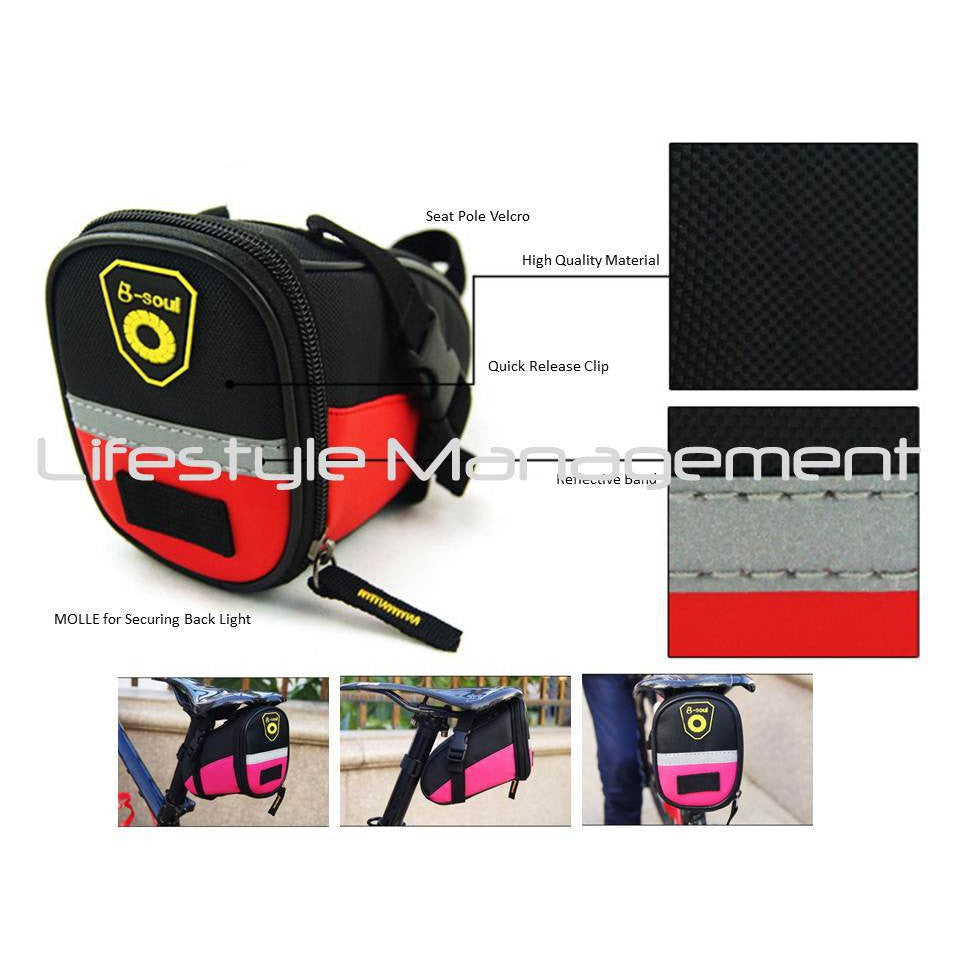 Bicycle/Bike Backseat Saddle Bag Cycling Pouch/Bags Under Seat