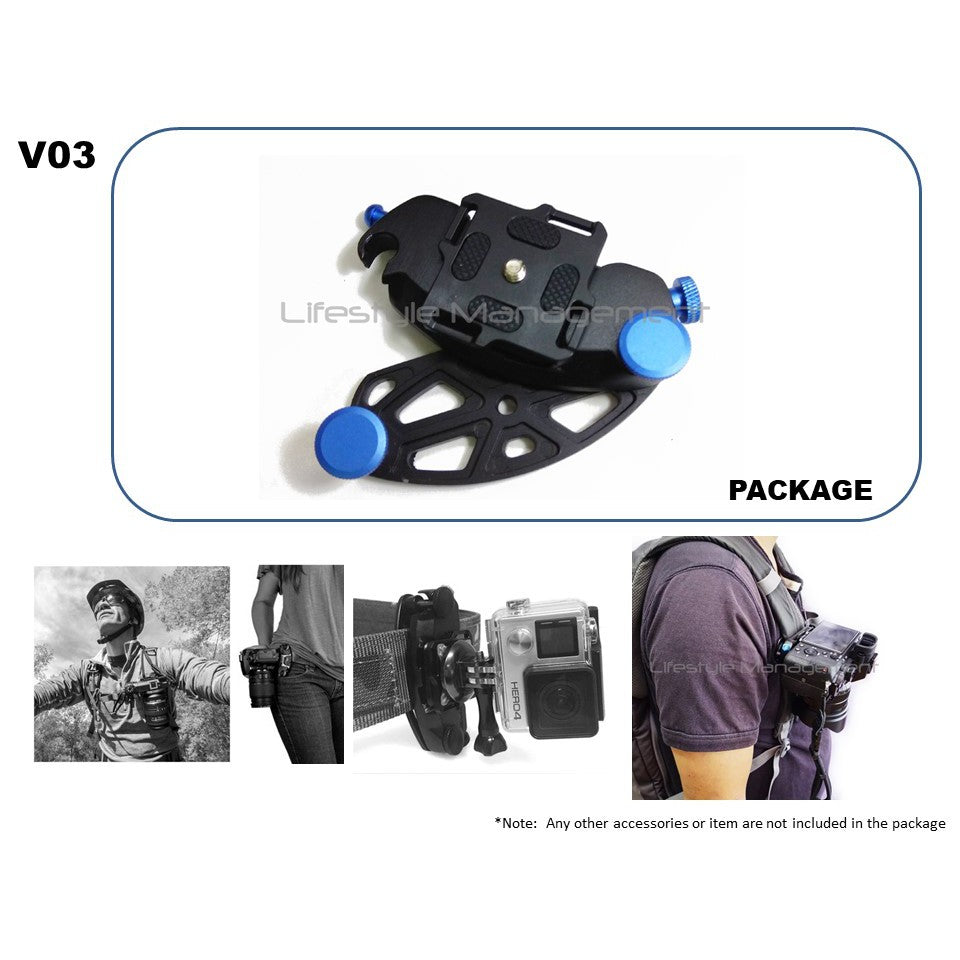 Camera Bag Clip Holster Waist Belt/Strap Buckle DSLR