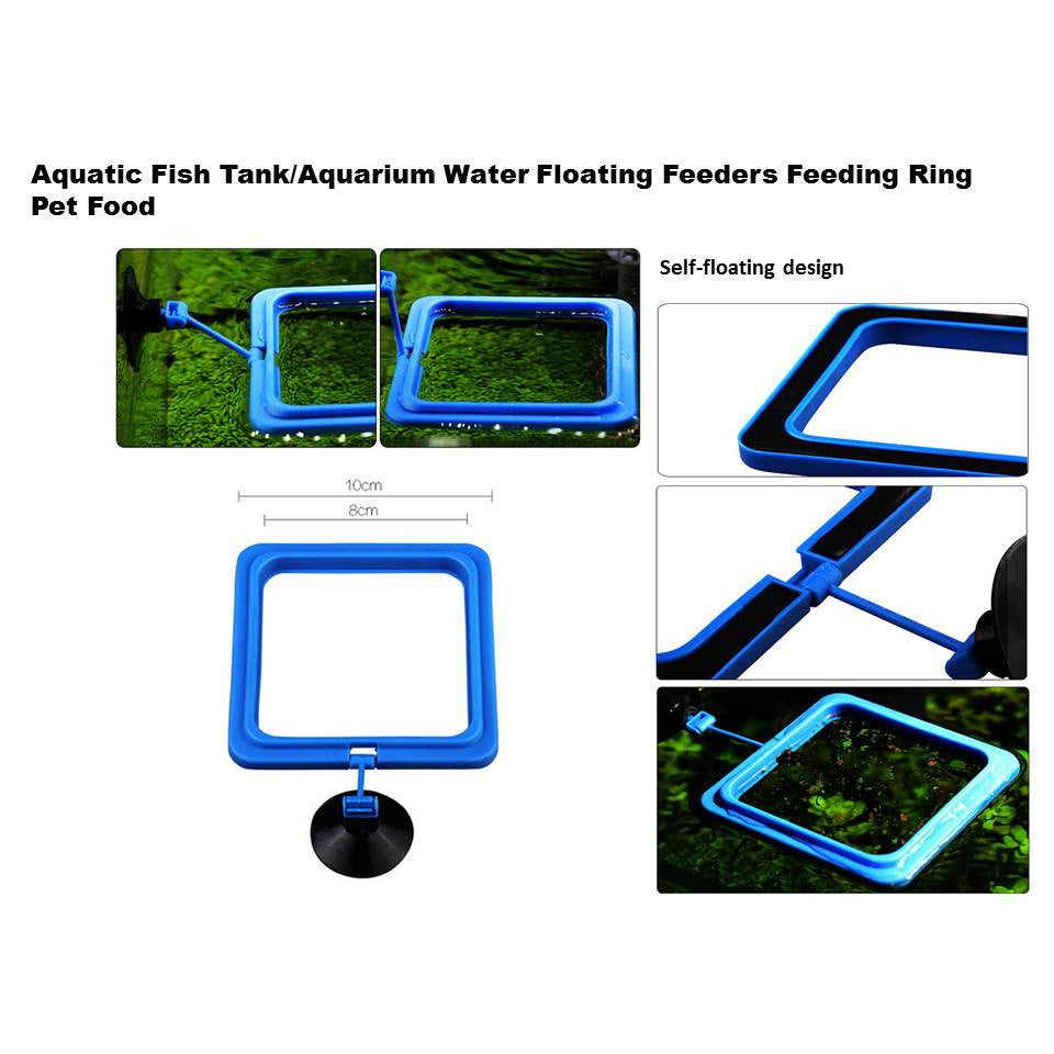 Aquatic Fish Tank/Aquarium Water Floating Feeders Feeding Ring Pet Food