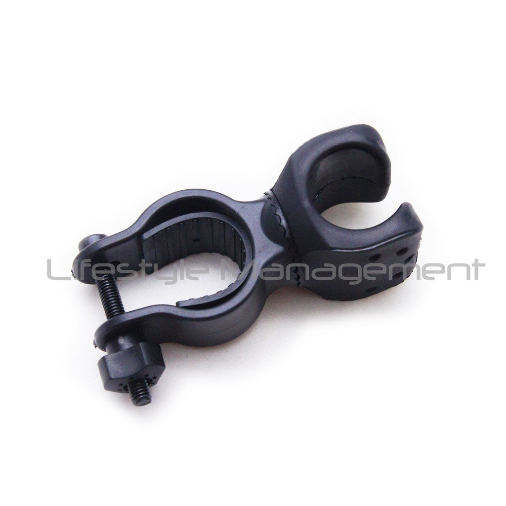 Bicycle Torch Torchlight Light Mount Clip Clamp Bracket Holder 360 Rotation