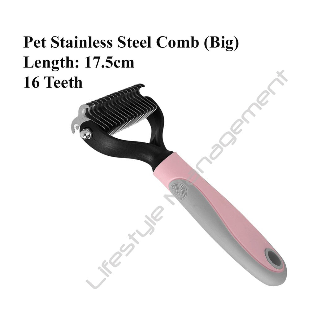 Pet Dog Stainless Steel Detangle Comb Brush Pets Grooming