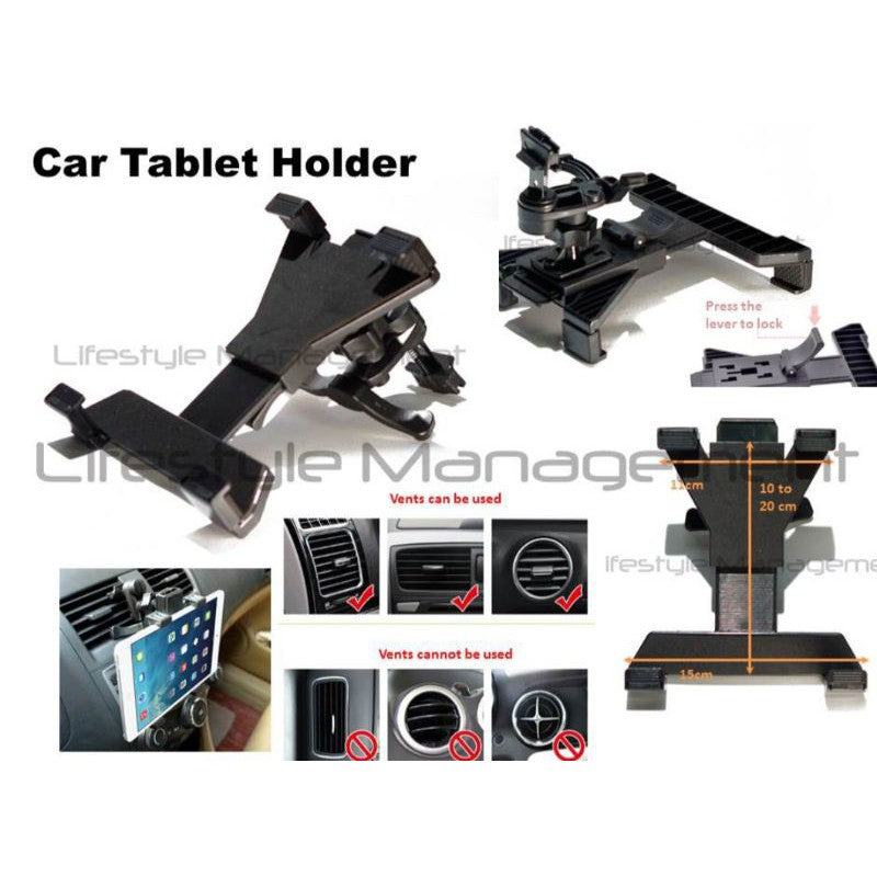 Car Handphone/Tablet/GPS Holder Vent Port/Window Suction Tab/Ipad/Mobile/Phone