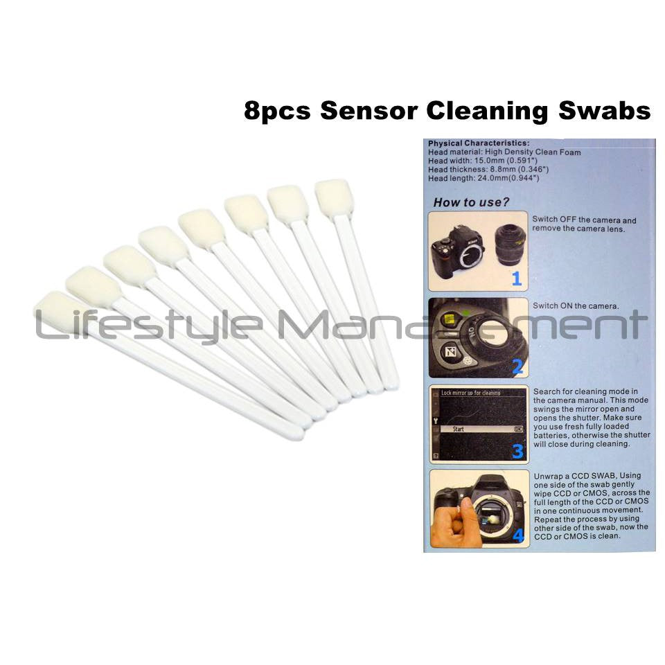 Camera Lens/Filter Cleaning/Kit Clean Pen Blower Cloth Sensor CCD/CMOS Swab