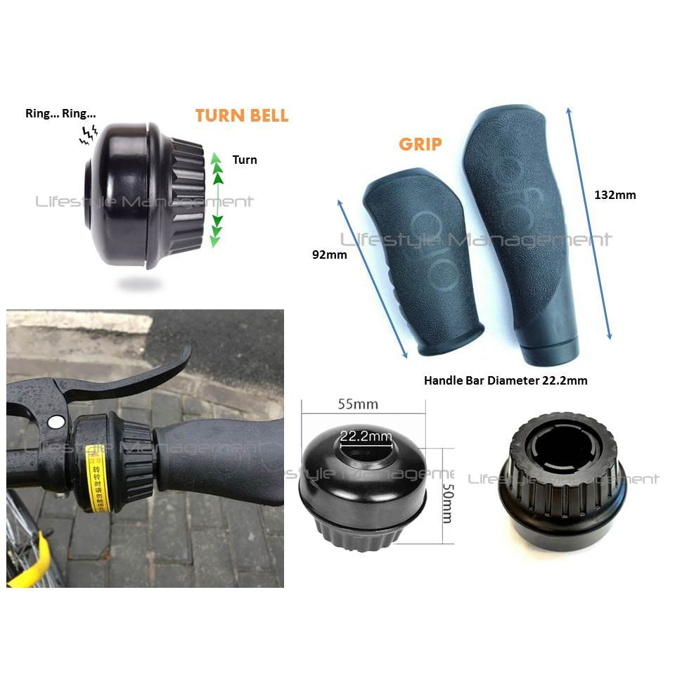 Bicycle Handle Bar Grip Bell