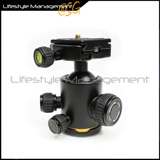 DSLR Camera Tripod Ball Head With Quick Release Plate