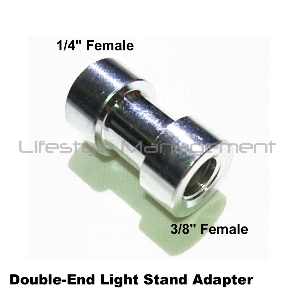 Light Stand Tripod Converter Adapter Screw Camera Flash Strobe 3/8 1/4 inch