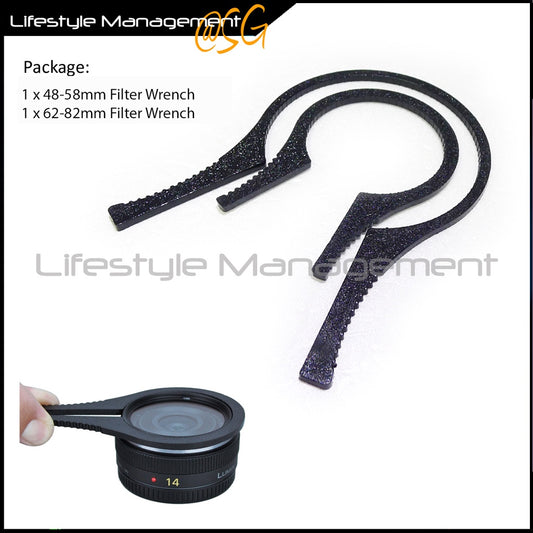 Filter Wrench/Spanner Tighten/Removal DSLR Camera Filters