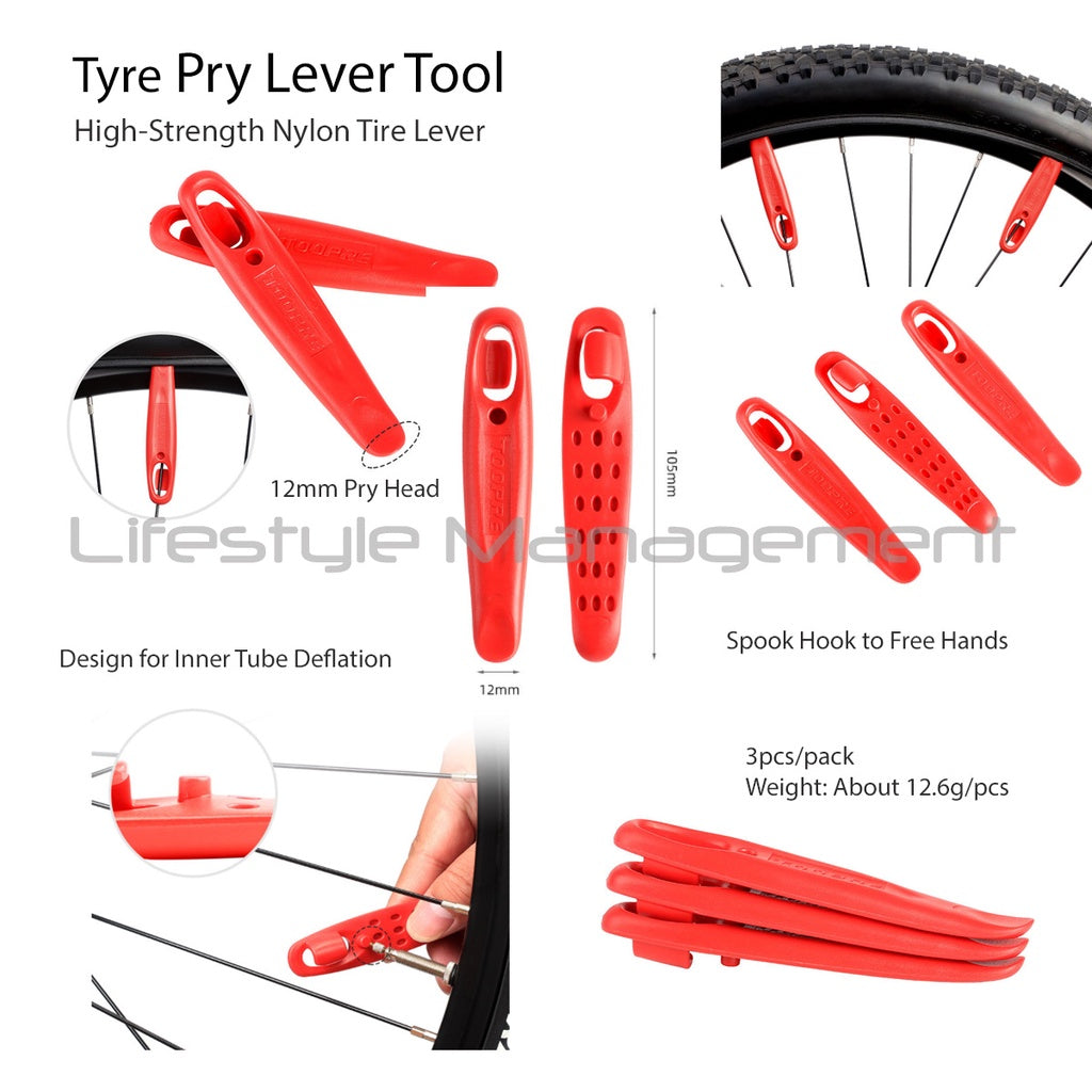 Bicycle Tyre Inner Tire Repair Transparent Film Patch Sticker Tool Pry Lever