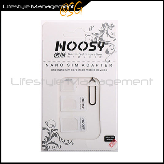 Noosy Nano Sim Micro Sim Standard Sim Card Adapter for mobile handphone wifi