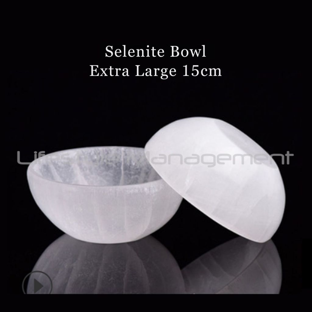 Degaussing Selenite Bowl Handcrafted for Recharging Purification Cleansing Crystals