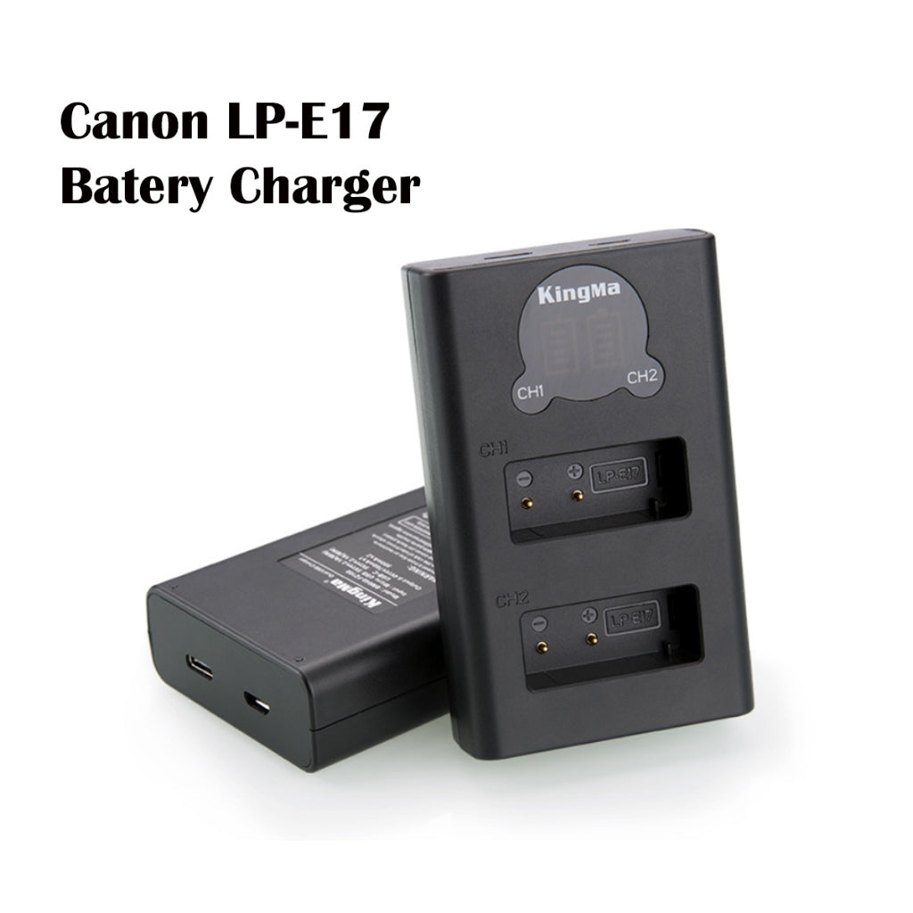 Canon LP-E17 Battery Charger Dual USB Charging for EOS M3 M5 M6 760D 750D 800D 77D 200D