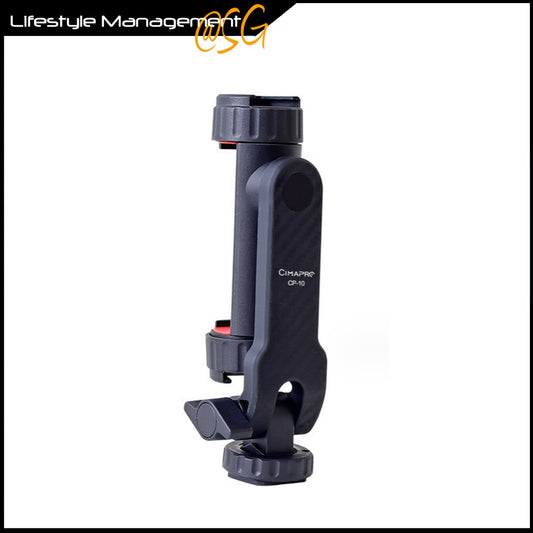 Dual Cold Shoe Mount Mobile Phone Holder Bracket Clip Live Broadcast Expansion Mounting