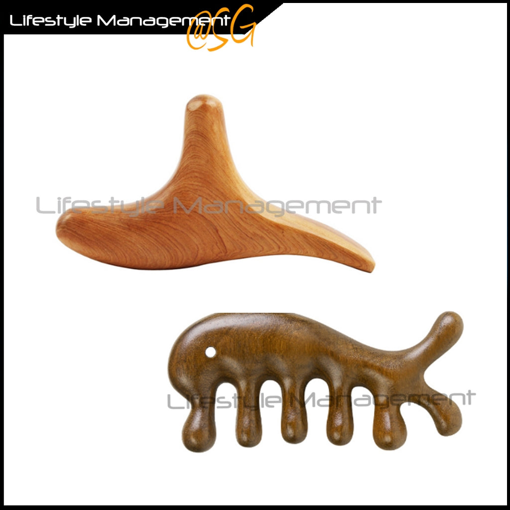 Natural Fragrance Wood Guasha Wooden Massager Sandalwood Multipurpose Massager