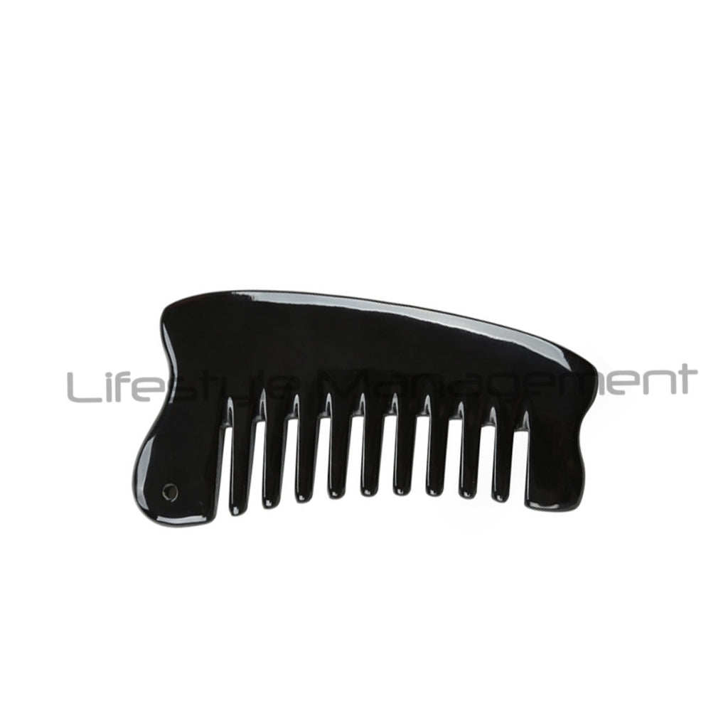 Water Buffalo Horn Large Thick Comb Guasha Guasa Natural Anti Static