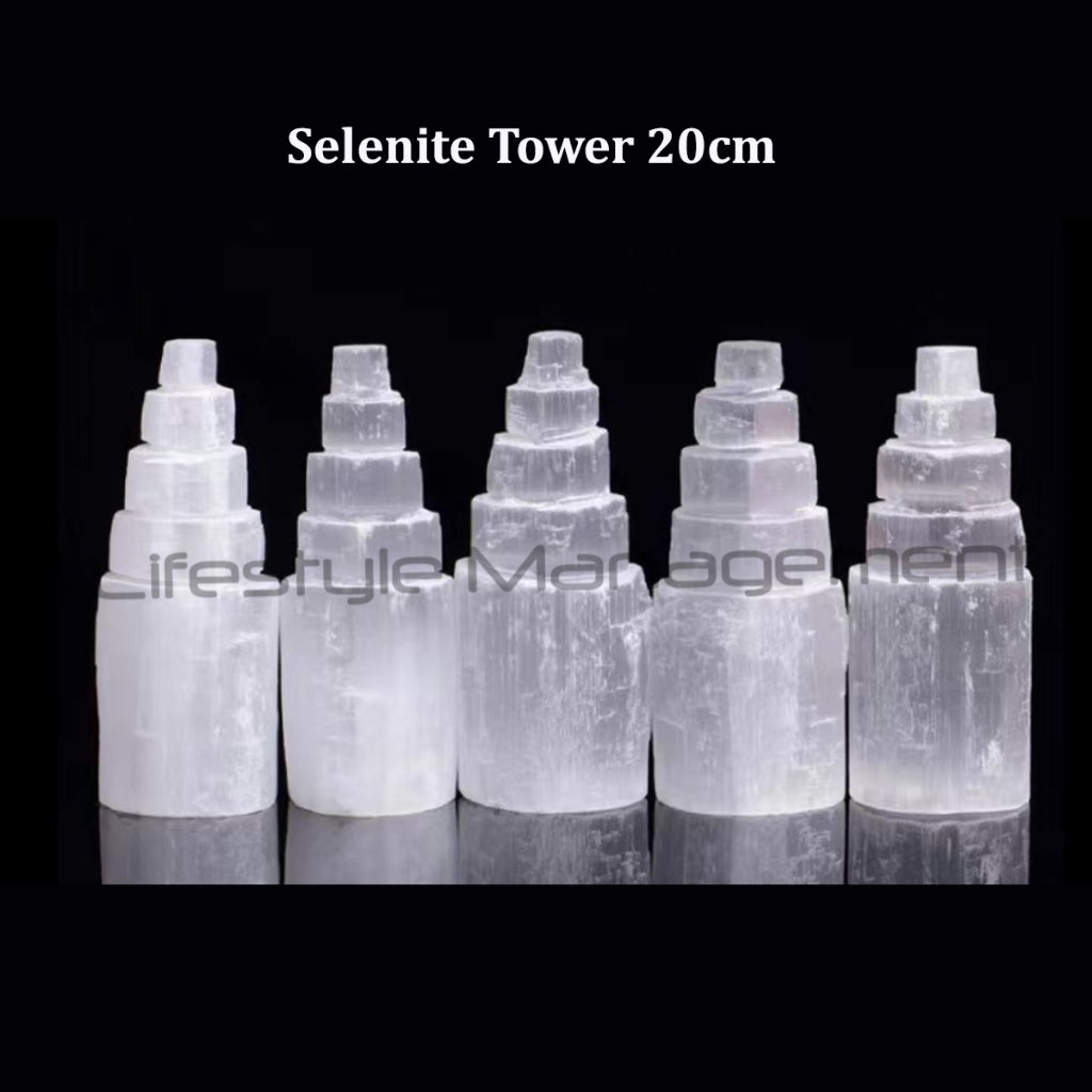 Degaussing Selenite Tower Natural  Stone for Crystals Bracelets