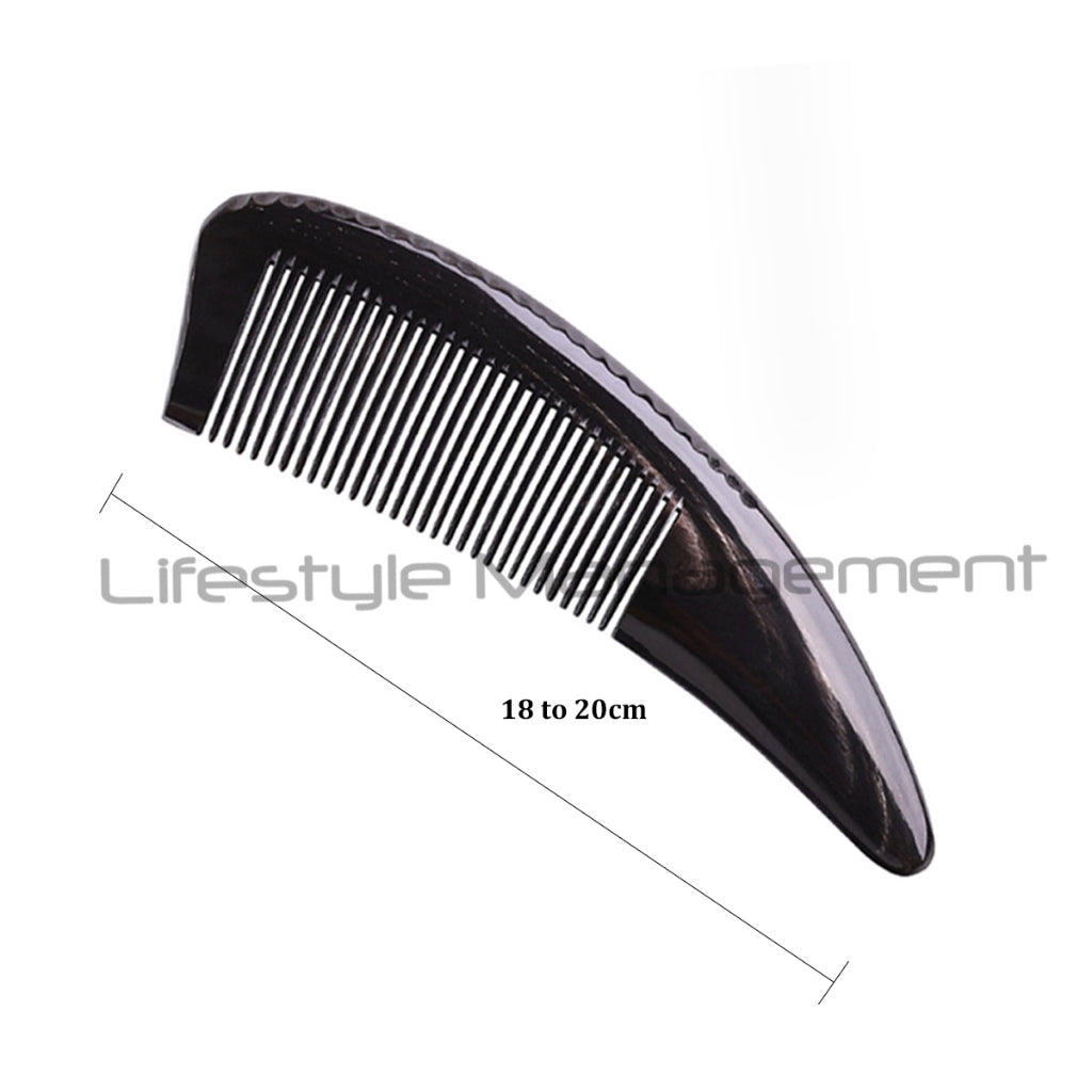 Water Buffalo Horn Large Thick Comb Guasha Guasa Natural Anti Static