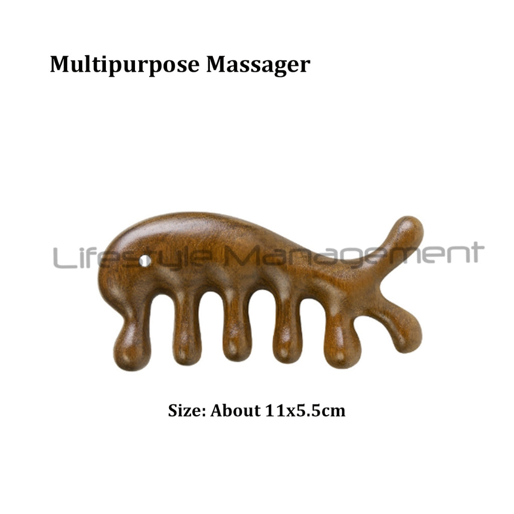 Natural Fragrance Wood Guasha Wooden Massager Sandalwood Multipurpose Massager