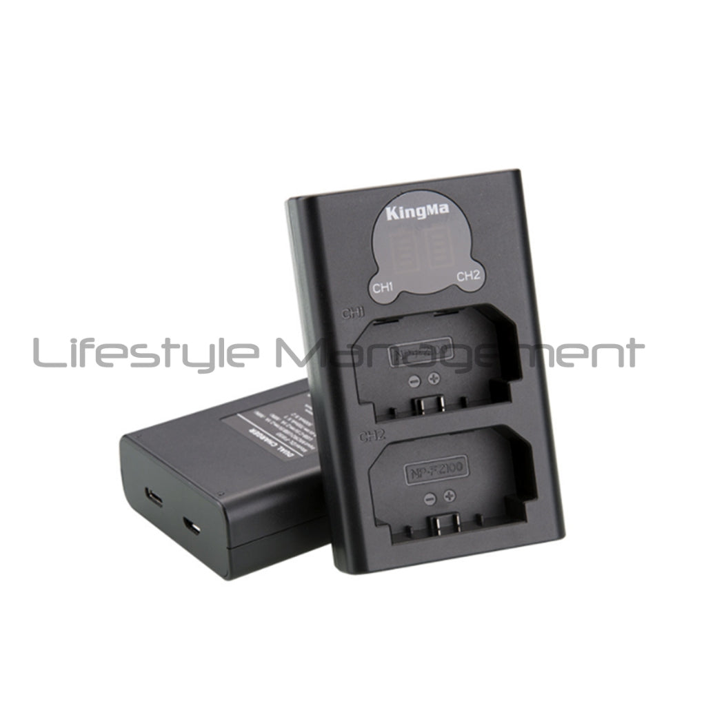 Sony Dual USB Battery Charger NP-FZ100 for ILCE-9 A7m3 a7r3 A9 7RM3 A9 7RM3